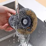 Sikat Sabut Kawat Dengan Tabung Dispenser Sabun Cuci Piring — 3