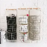 Storage Bag Gantung Kain Kanvas Organizer Storage 3 Sekat Korea — 4