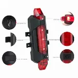 Lampu Belakang LED pada Sepeda dengan Charger USB dan Waterproof — 4