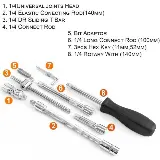Set Obeng Socket Set 46 Pcs Kunci Shock 1/4 Socket — 3