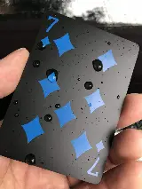Kartu Remi Plastik Hitam Pvc Anti Air Waterproof Poker Blackjack — 3