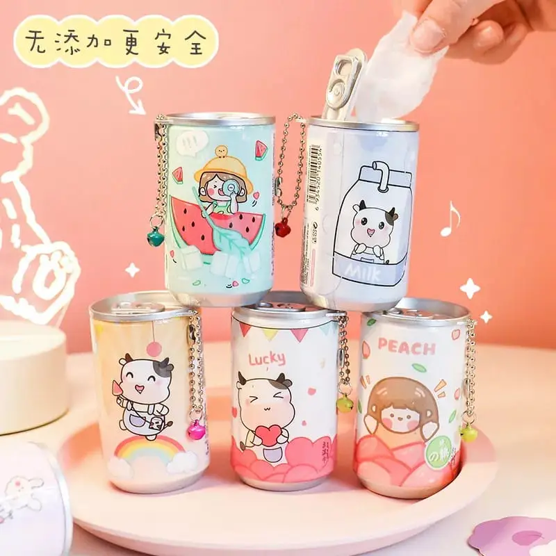 Tissue Tisu Basah Kaleng Motif Karakter Isi 30 Lembar
