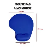 Mousepad Bantalan Alas Mouse Pad dengan Sandaran Pergelangan Tangan W — 5
