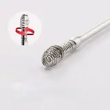 Korek Pembersih Kuping Besi Stainless Steel Spiral Per Spring 3 In1 — 2