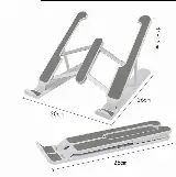 Laptop Stand Lipat Holder Anti-slip Anti-geser Portable — 6