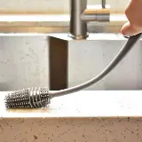 Sikat Pembersih Botol Gelas Minum Silicone Gagang Panjang — 3