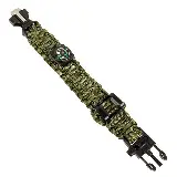 Gelang Survival Paracord Outdoor dengan Peluit dan Flint Fire Starter — 4