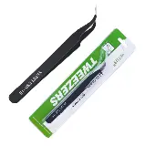Pinset Tweezer Lancip Anti Statis Bengkok Stainless Steel — 1