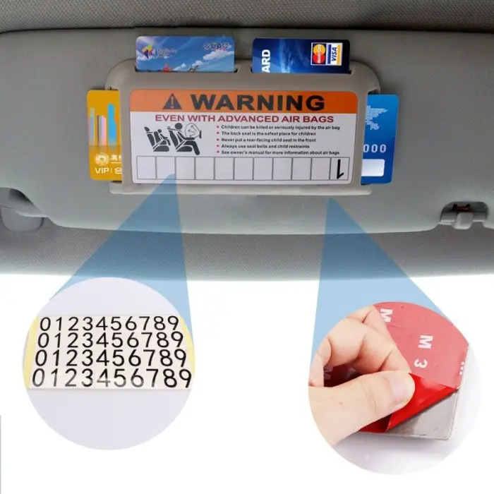 Card Holder Penyimpanan Kartu Atm Etoll Di Mobi Praktis Dan Rapih