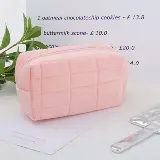 Kotak Tempat Pensil Velvet dengan Desain Bulu Serbaguna — 1