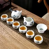 Set Tea Pot Teh Cina Keramik C19 Classic Dengan 6 Cangkir — 7