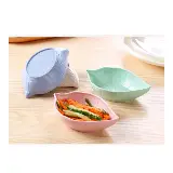 Mangkok Daun Tempat Sambal Kecil Kecap Souvenir Impor High Quality — 10