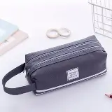 Kotak Tempat Penyimpanan Alat Tulis 2 Pouch dan Stationery Dual Zipper — 1