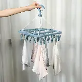 Gantungan Baju Serbaguna 32 Jepit Jemuran Hanger Lipat Multifungsi — 4