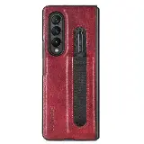 Premium Hard Case Casing Samsung Galaxy Z Fold 3 Kulit Pen Holder — 5