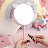 Cermin Standing Mirror Make Up Bulat Motif Telinga Karakter — 3