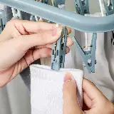 Gantungan Baju Serbaguna 32 Jepit Jemuran Hanger Lipat Multifungsi — 5