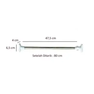 Tiang Gantungan Serbaguna Fleksibel Stainless Steel