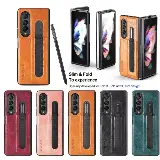 Premium Hard Case Casing Samsung Galaxy Z Fold 3 Kulit Pen Holder — 10