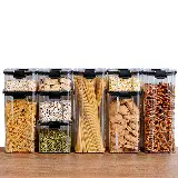 Toples Kotak Penyimpanan Snack dan Cereal Transparan dan Kedap Udara — 7