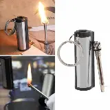 Gantungan Kunci Pematik Api Botol Bulat Waterproof untuk Outdoor — 1