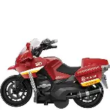 Mainan Die Cast Motor Tarik Polisi Pemadam Anak Laki-laki Warna Warni — 1