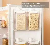 Toples Penyimpanan Makanan Plastik Acrylic dengan Gelas Ukur Serbaguna — 9