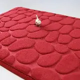Keset Kamar Mandi Memori Foam Anti Slip Dengan Motif Batu — 10