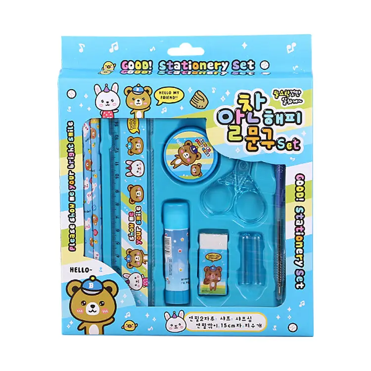 stationary set Alat Tulis Lucu Dengan Character 10 pcs