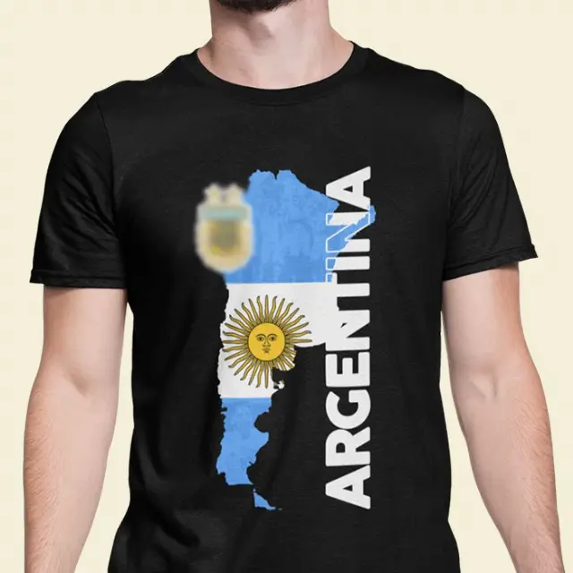 T Shirt Baju Football Tim Nasional Sepak Bola Argentina
