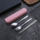 Set Makan Sendok Garpu Sumpit Stainless Steel Food Grade Model Polos — 4