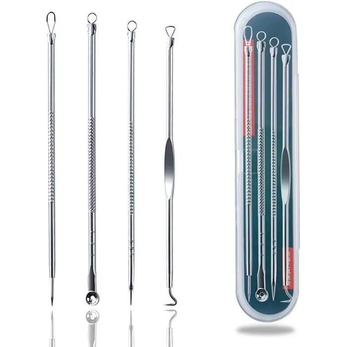 Alat Pencet Mengeluarkan Jerawat Dan Komedo Acne Removal 4pcs