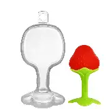 Teether Gigitan Silikon Model Buah untuk Bayi BPA Free — 2