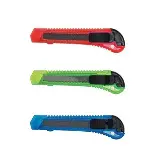 Pisau Kater Cutter Besar Plastik Transparan Dengan Safe Lock 18m — 1