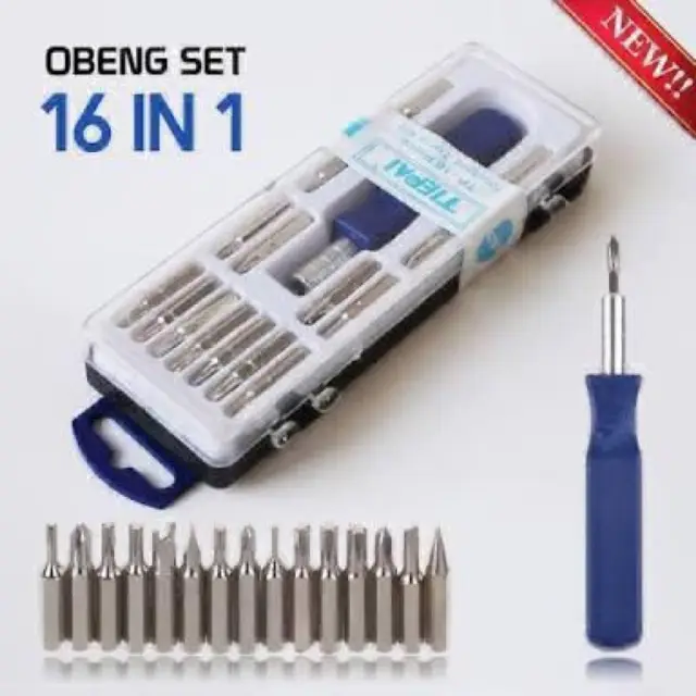 Obeng Hp Set Serbaguna Lengkap Obeng 1 Set Multifungsi 16 In 1