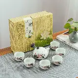 Set Tea Pot Teh Cina Keramik C19 Classic Dengan 6 Cangkir — 2