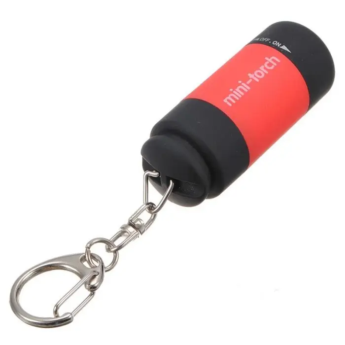 Gantungan Kunci Senter Led Mini Usb Rechargeable Waterproof