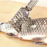 Alat Pembersih Sisik Penyisik Pengeruk Kulit Ikan Stainless — 3