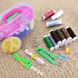 Sewing Kit Set Alat Jahit Kotak Box Alat Menjahit Benang Jarum Meteran — 3