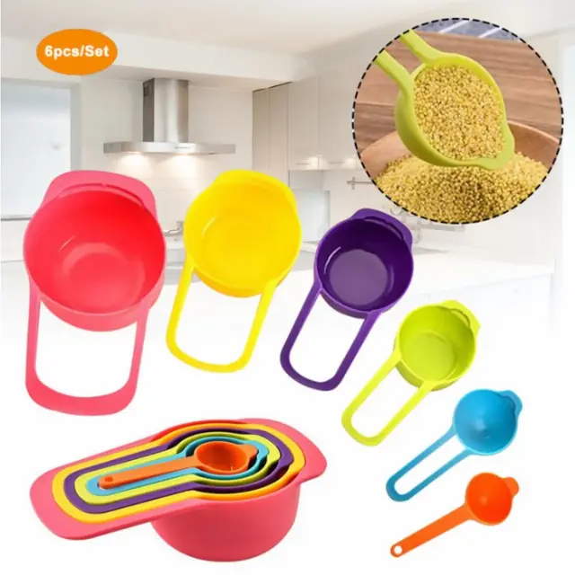 Sendok Takar Plastik / Sendok Takar Kue / Measuring Spoon Set