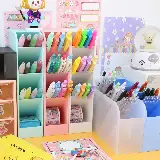Rak Meja Organizer Storage Tempat Alat Tulis Brush Make Up Lipstick — 10