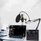 Mixer Sound Card V8 With Bluetooth Live Broadcast Audio Karaoke Hp — 2