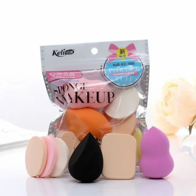 Spons Makeup Puff Bedak Wajah Beauty Blender Sponge Set 6 In 1