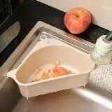 Rak Saring Segitiga Penyimpanan Sampah Kitchen Sink Wastafel — 4