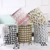Keranjang Bulat Lipat Cucian Baju Kotor Canvas Praktis Anti Air — 6