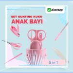 1 Set Gunting Kuku Bayi / Gunting Kuku Lengkap 5in1 - Biru Muda - Image 2