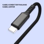 Kabel Data Type C Micro USB iPhone Fast Charging 6A 3 In 1 - Image 4