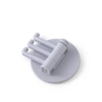 Gantungan Tempelan Dinding Plastik Tanpa Paku 3 Tingkat - Biru