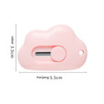 Pemotong Kertas Lucu Korea Portable - Pink
