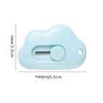 Pemotong Kertas Lucu Korea Portable - Biru